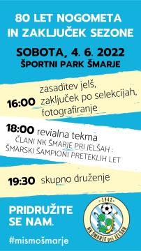 Vabilo na zaključek - 80 let nogometa